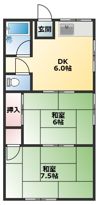 上ノ山サニーハイツの間取り画像