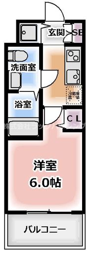 クレアート大阪トゥールビヨンの間取り画像
