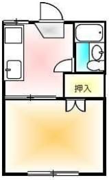 溝渕ハイツの間取り画像