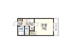 レジデンス上安の間取り画像