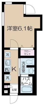 フェリーチェ中野坂上Eの間取り画像