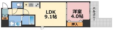 ラクラス堺筋本町の間取り画像