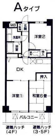 グリーンハイツ室橋の間取り画像