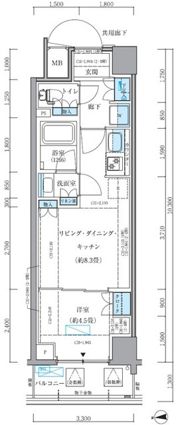 パークアクシス品川シーサイドの間取り画像