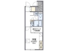 レオパレスたくまひがしⅡの間取り画像