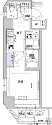 ハーモニーレジデンス住吉の間取り画像