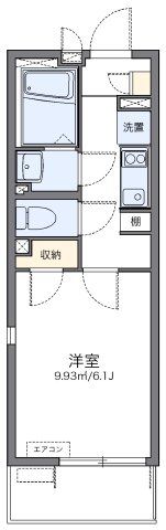レオネクスト原木中山駅の間取り画像