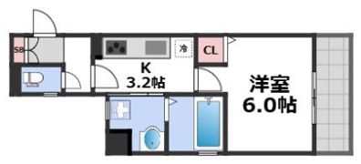 フォレストクリエオーレ中川の間取り画像