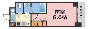 スワンズ谷町セントシティの間取り画像