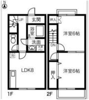 DUPLEX 国王Ⅰ Aの間取り画像