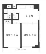 ポートハイム小泉の間取り画像