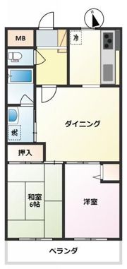 サンライズサカヤの間取り画像