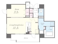 SKYレジデンス大阪梅田の間取り画像