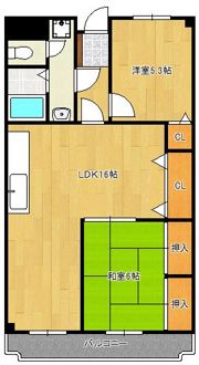 ラディア石田の間取り画像