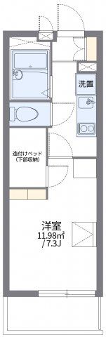 レオパレスヒルサイドフラットの間取り画像
