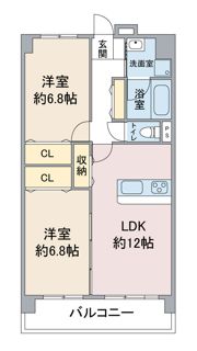 アソシア一社Ⅱの間取り画像