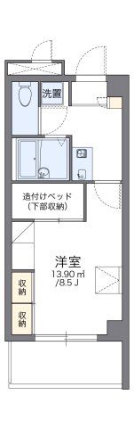レオパレスサザンシティなはの間取り画像