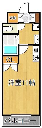 オークランドアサート折尾の間取り画像