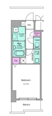 ビエラコート天神橋の間取り画像