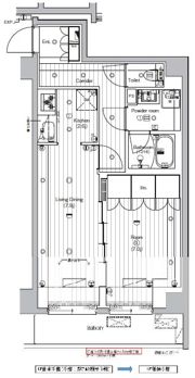 PREMIUM CUBE 大森 TROISの間取り画像