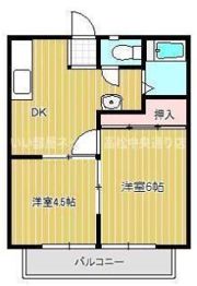 パナハイツチェリーA棟の間取り画像