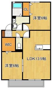 シャトン黒川B棟の間取り画像