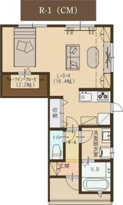 ユーソニアン三条・東新保Aの間取り画像