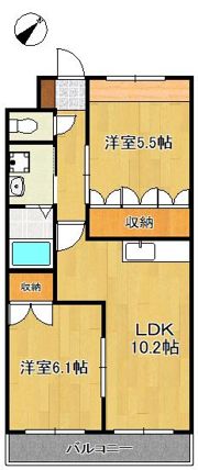 サニーコートYSの間取り画像