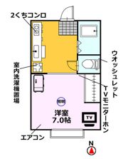 サンハイツBの間取り画像