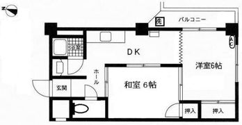 ハイツ横浜の間取り画像