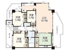 ロイヤルシティパーク庚午中の間取り画像