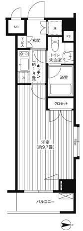 グランハイツ東新宿の間取り画像