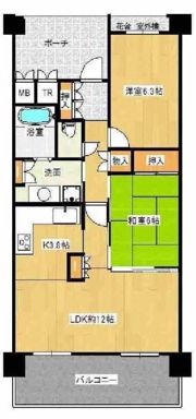 ジオ千里桃山台4番館の間取り画像