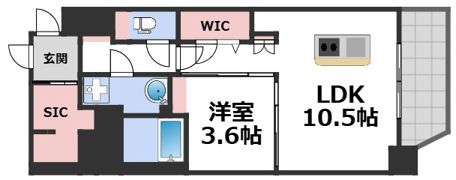 ファーストフィオーレ新町ファジスタの間取り画像
