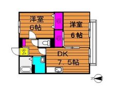 サンライフ玉島 Aの間取り画像