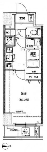 feeth日暮里の間取り画像