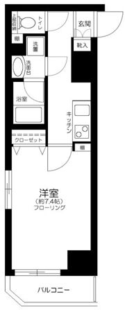 パレステュディオ新宿御苑前の間取り画像