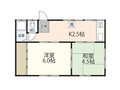 丘とそよ風のモダンの間取り画像