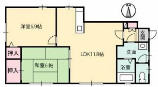 グランコート久万ノ台の間取り画像