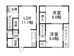 長田区西代通2丁目3戸建の間取り画像