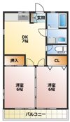 ハイツ果林の間取り画像