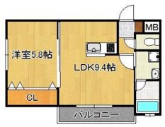アドヴァンスコート到津の森の間取り画像
