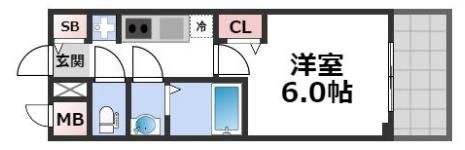 プレサンス四天王寺前夕陽ヶ丘 凛宮の間取り画像