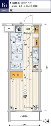 スカイコートパレス千川の間取り画像