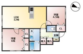セントロイエル東中津の間取り画像