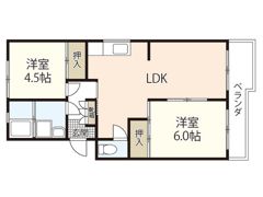 井東コーポラスの間取り画像