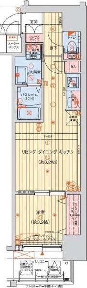レオンコンフォート本町クレセントの間取り画像