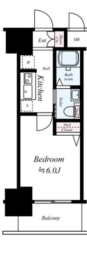 エステムプラザ難波WESTIIプレディアの間取り画像