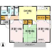 ロイヤルコート セラの間取り画像