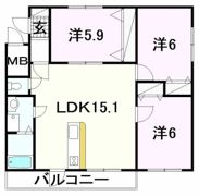 ブライム サンライトの間取り画像